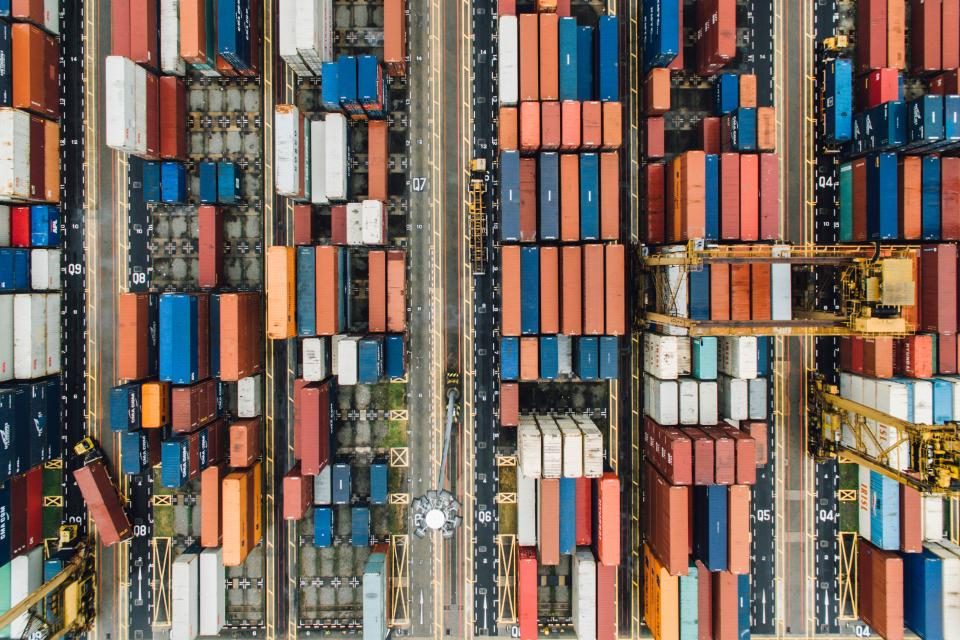 Illustrative photograph of container Van
